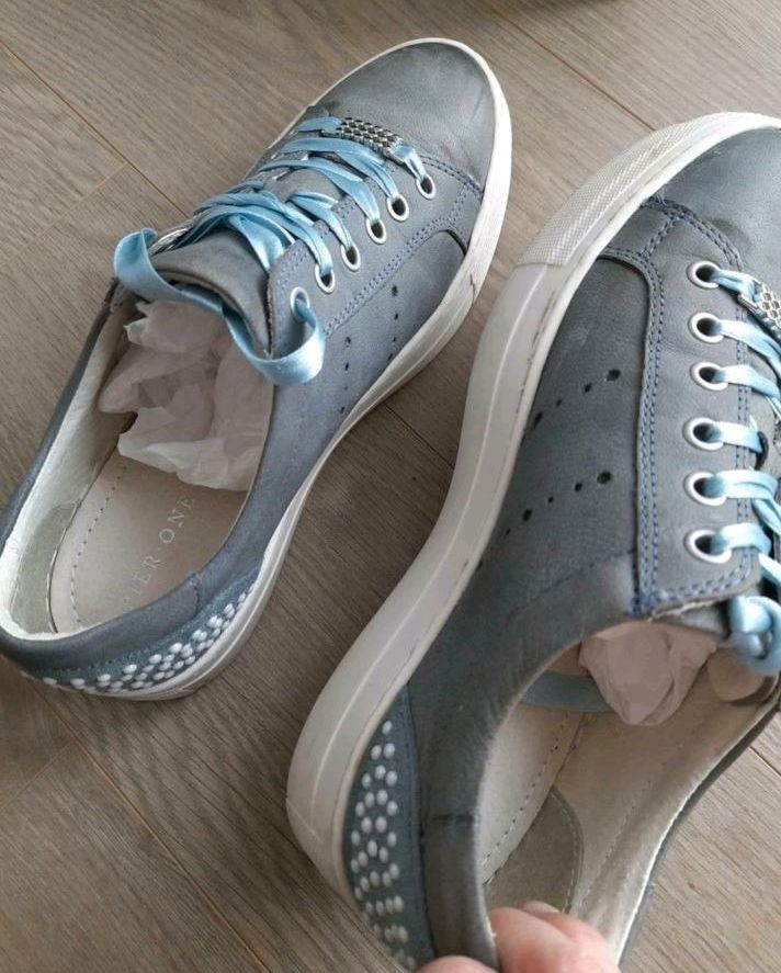 mega weiche bequeme Leder Sneaker Schuhe Plateau Pier One Gr. 37 in Hamm