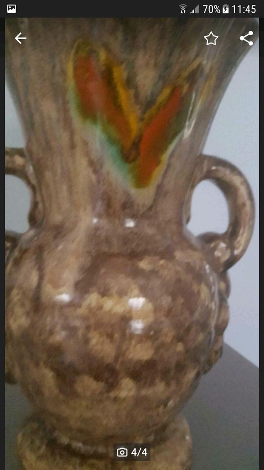 Schicke alte Vase   aus den 50er Jahren in Elbisbach