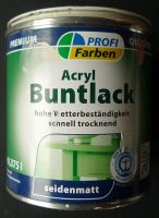 Acryl Buntlack, seidenmatt, weiss, RAL9001, Profi Farben, 375ml Horn-Lehe - Lehesterdeich Vorschau