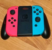 Nintendo Switch Joy-Con Controller - Neon Rot/Neon Blau + Grip. Düsseldorf - Oberbilk Vorschau