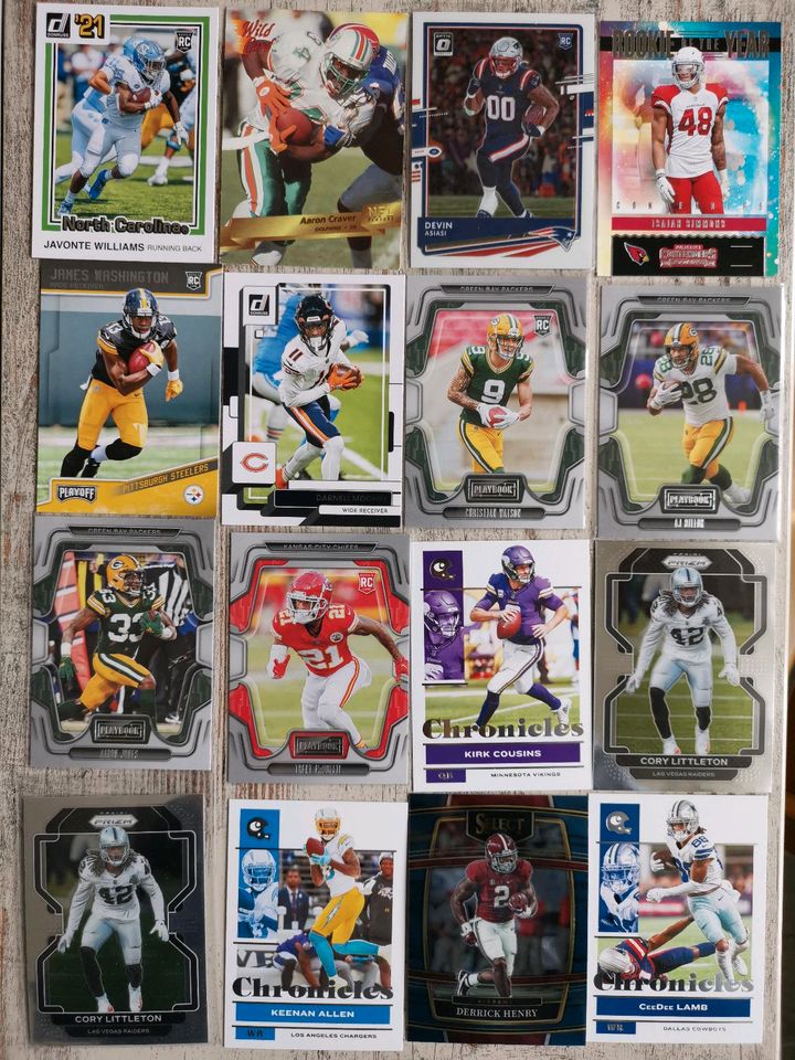 Football NFL Panini Sammelkarten. Trading Cards Mahomes, Purdy... in Reutlingen