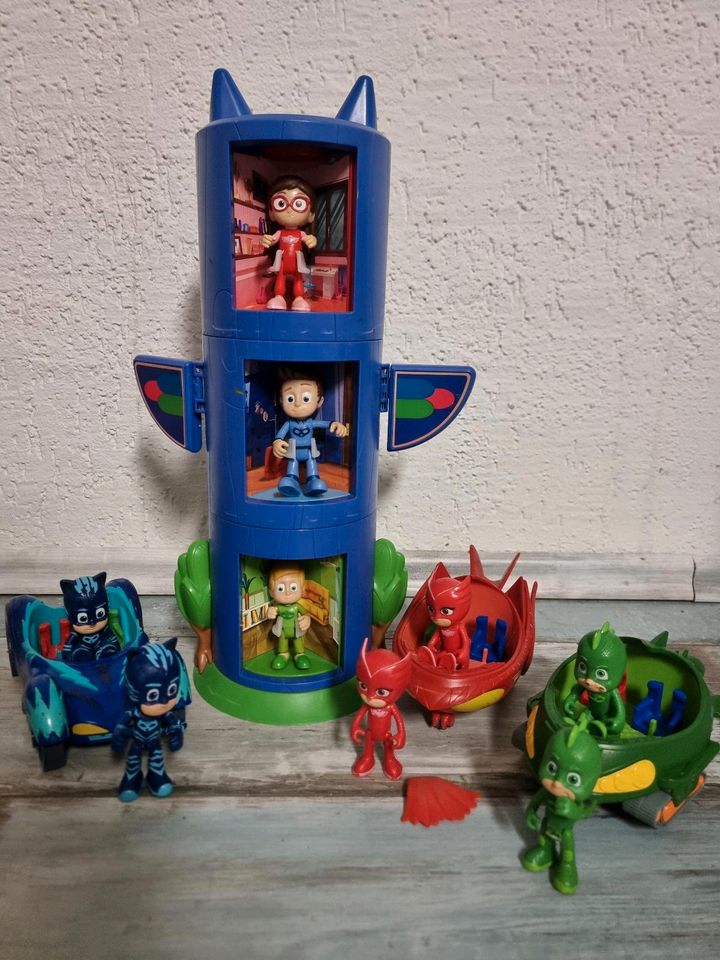 Pj Masks Set - Zentrale + Fahrzeuge + Figuren in Karlsruhe