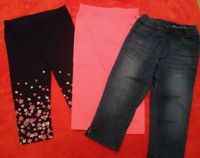 Leggins Capri Jeans Hose Radler Set oder einzeln Größe 116 122 Sachsen - Meißen Vorschau