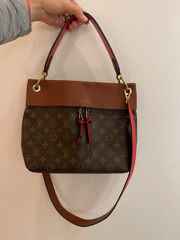 Louis Vuitton Tuileries Besace Monogram Canvas Karamell in Wiesbaden