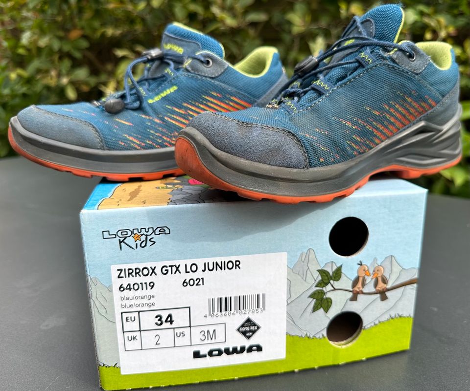 Lowa ZIRROX GTX LO JUNIOR Kinderschuhe Gr. 34 in Hemmingen