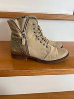 Stiefelette Mjus hell mit Reisverschluss und Schnürten Bayern - Naila Vorschau