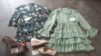 Boho Kleider grün Volants Sandale edc Vero Moda Anna Field Set Nordrhein-Westfalen - Inden Vorschau