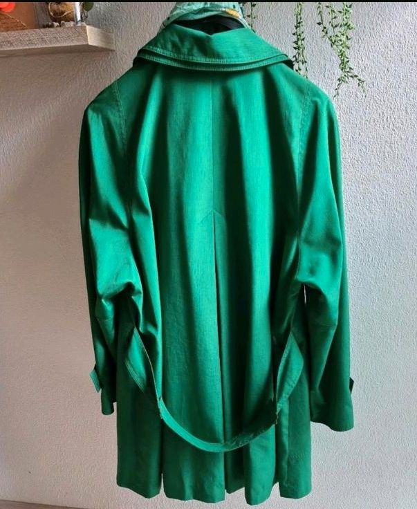 ❤️ HENSEL MORTENSEN Mantel Trenchcoat grün, Gr. 44 *chic* in Marienheide