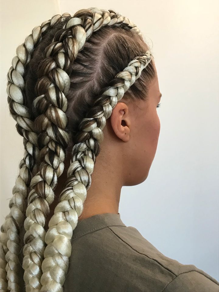 Dutch cornrows conrows Boxer Braid Zöpfe Haarverlängerung in Berlin