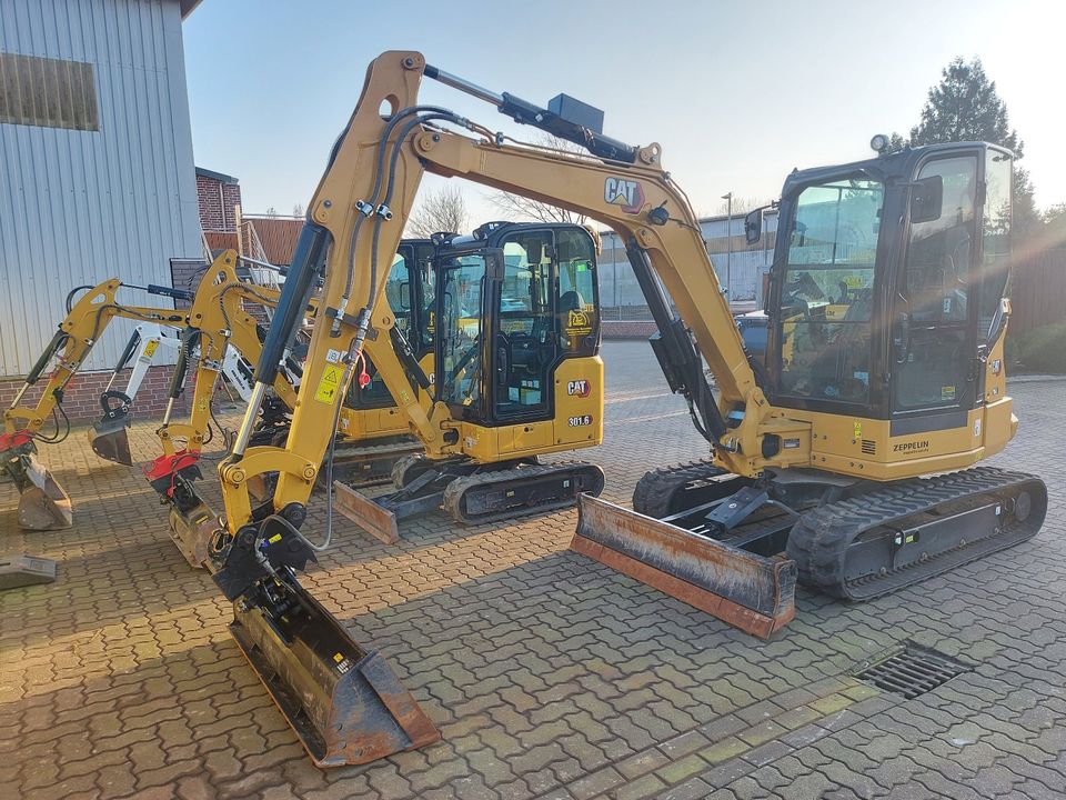 Minibagger und Radlader mieten z.B. CAT 301.6 und 301.8  CAT304 in Harsefeld