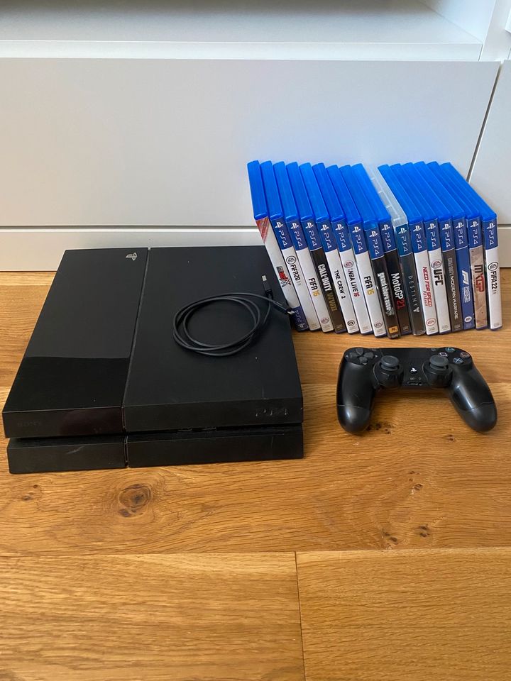PlayStation 4 inkl. Controller + 16 Spiele in Tostedt
