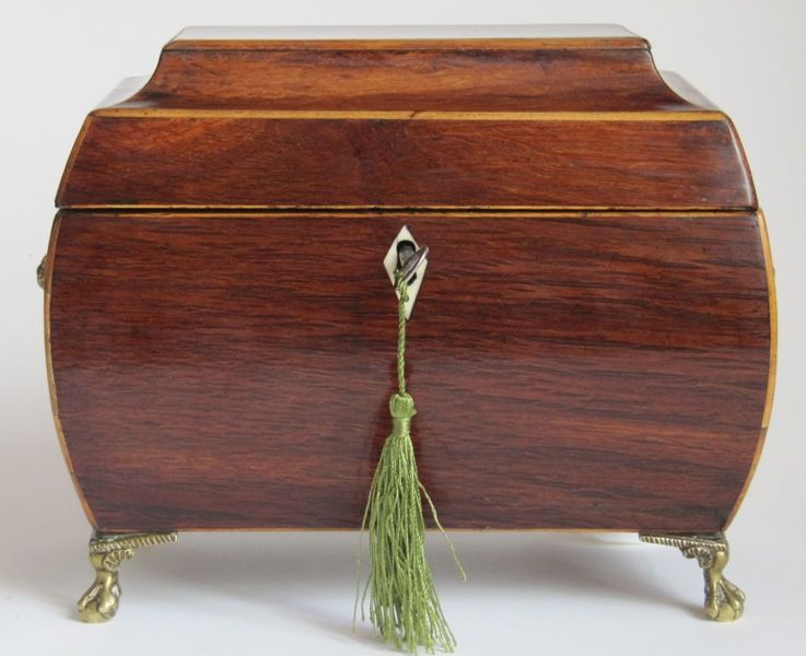 TC034 Regency Teekästchen (Tea Caddy), England, um 1820 in Hannover