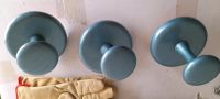 Drei Garderobenhaken Garderobe blau metallic aus Holz Nordrhein-Westfalen - Bocholt Vorschau