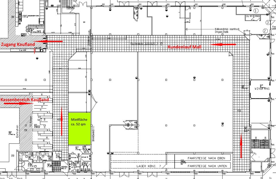 PROVISIONSFREI - Gewerbefläche *ca. 52 qm* im Kaufland Bitterfeld-Wolfen in Wolfen