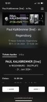 3 Tickets Paul Kalkbrenner 21.06.2024 REGENSBURG Sachsen - Lengenfeld Vogtland Vorschau