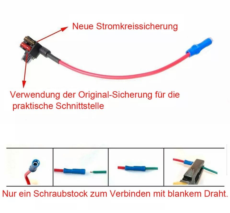 4x KFZ Stromdieb Steck Autosicherung Sicherung Stromabgreifer