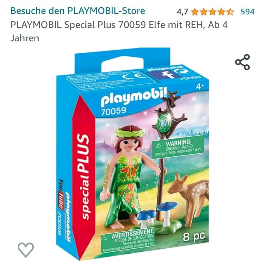 Playmobil Fairies Set 9138, 70299, 9139, 70059, 5596, 9438, 5381 in Probsteierhagen