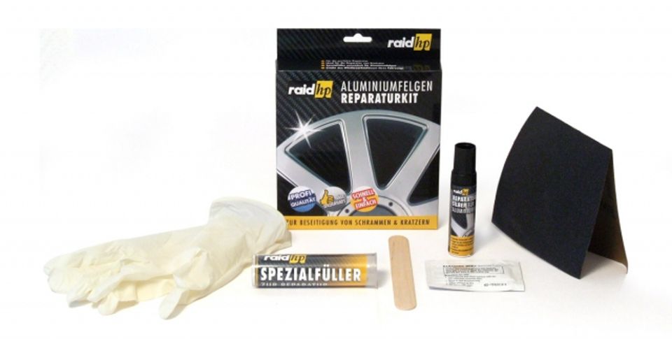 Raid hp Aluminiumfelgen,Alufelgen Reparatur Kit,Lackstift,Silber in Bad Schwartau