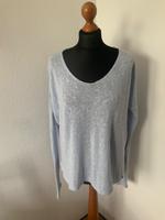 Comma Pullover Pulli Strickpullover blau Gr. 42 mit V-Ausschnitt Bayern - Ingolstadt Vorschau