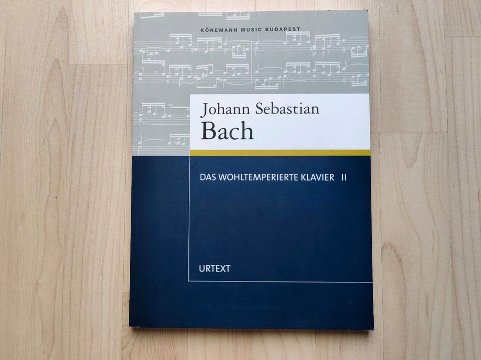 Klaviernoten: Das Wohltemperierte Klavier II 2 - Bach in Darmstadt