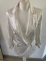 Bersha Blazer, Sommer, Fest, Satin weiß, Gr. XS Saarland - Beckingen Vorschau