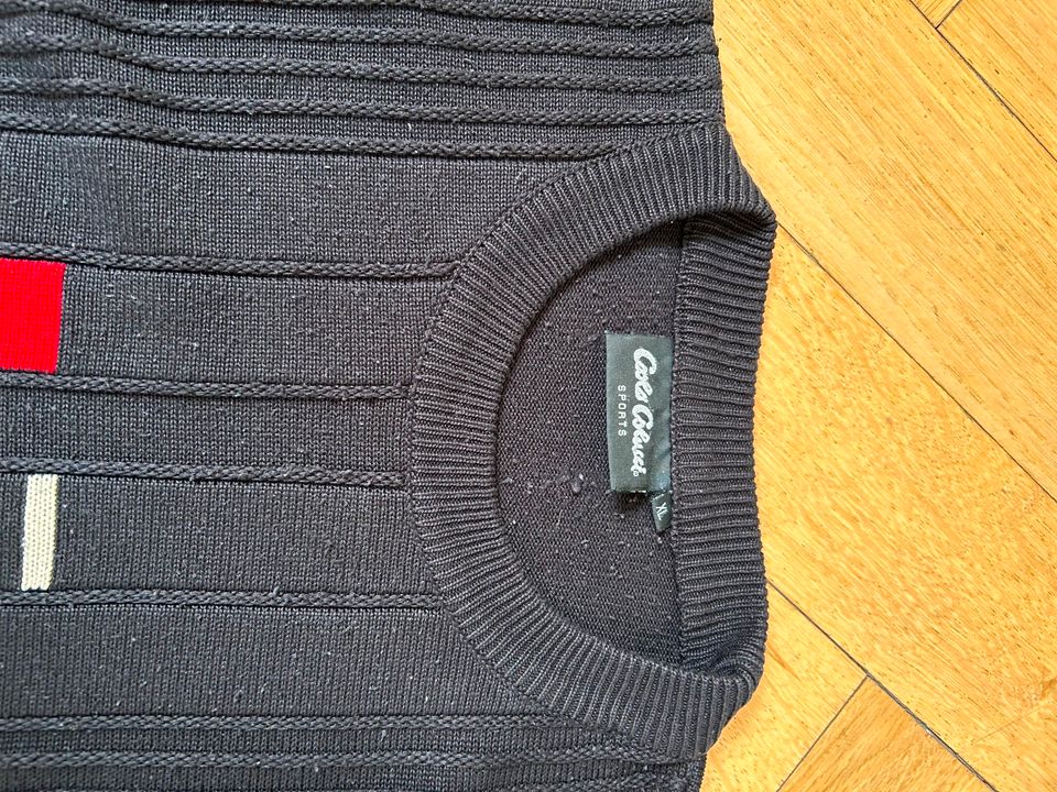 Carlo Colucci Pullover XL schwarz rot gebraucht in Berlin