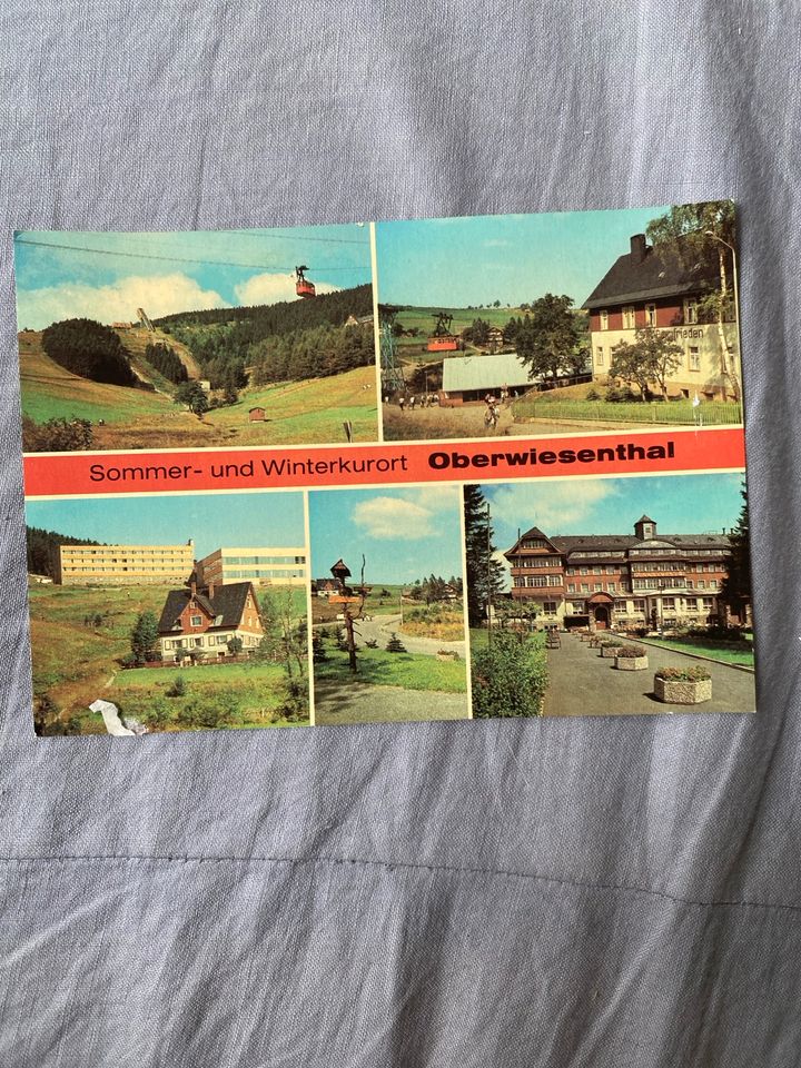 Postkarte Oberwiesenthal DDR in Spitzkunnersdorf