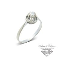 18K 750 Weiß Gold 0,20 Ct Diamant Solitaire Ring RG 60 Solitär Rheinland-Pfalz - Igel Vorschau