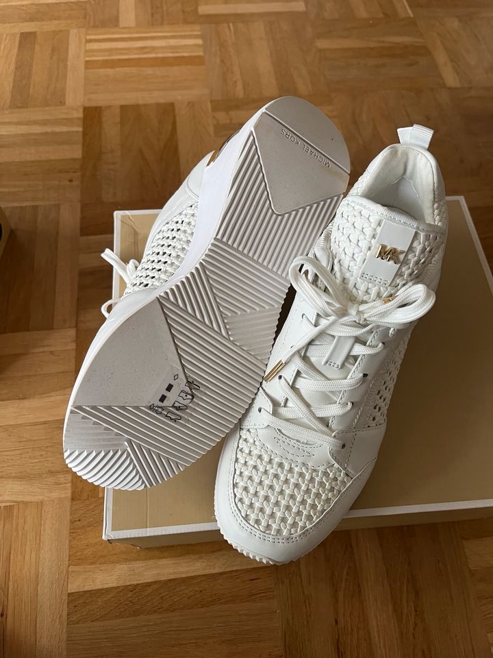 Michael Kors Sneaker mit Absatz weiß Gold 38 in Hamburg