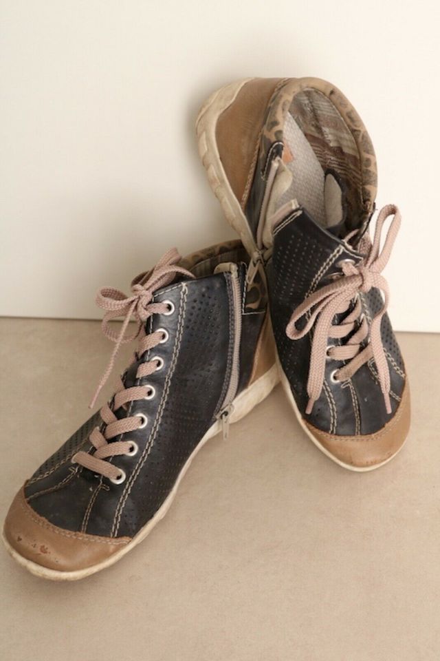 Rieker Schuhe Sneakers Gr. 39, (6) blau-braun in Passau