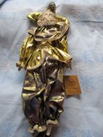 Harlekin-Puppe Porzellan - Kleidung goldfarben - 43 cm groß - TOP Baden-Württemberg - Horb am Neckar Vorschau