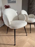 2x Stühle von Made. Bouclé Stoff white Hessen - Lich Vorschau