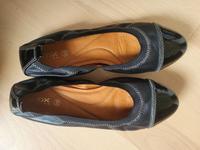 Ballerinas GEOX Respira schwarz Leder Größe 37 US 7 Nordrhein-Westfalen - Lotte Vorschau