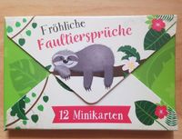 Fröhliche Faultiersprüche Karten Geschenk Thüringen - Stadtilm Vorschau