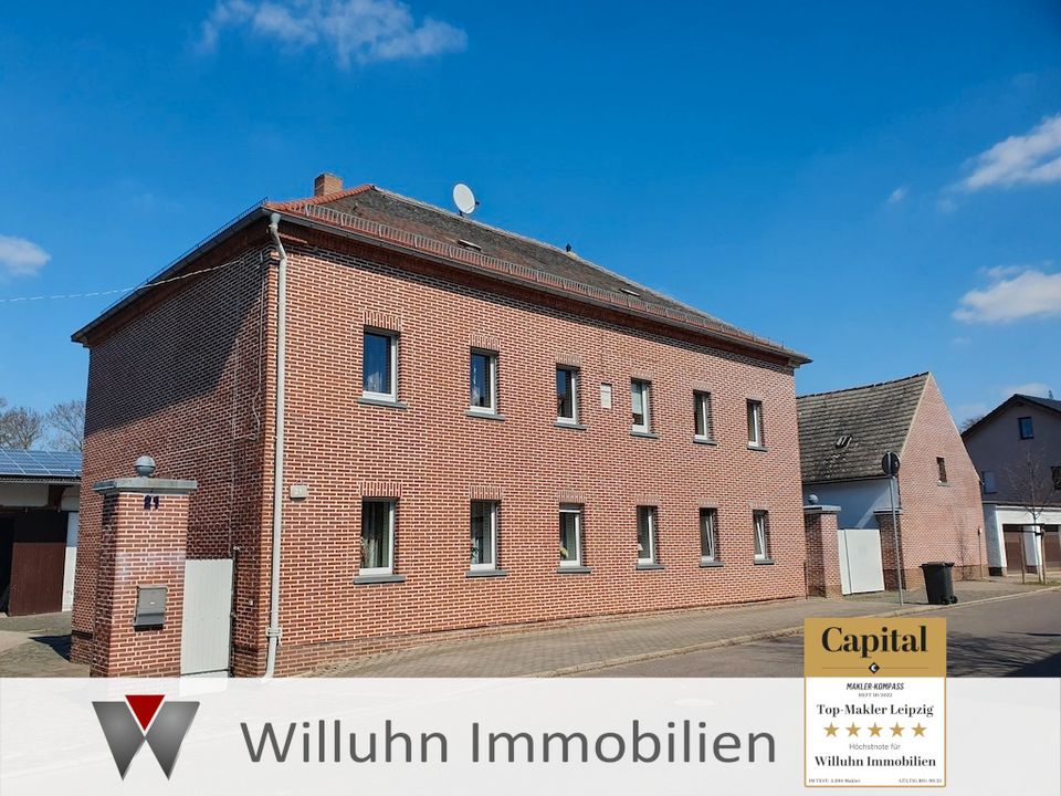 Potenzialreiches historisches Wohn- und Geschäftsanwesen in grüner Umgebung | 3.510 m² Grundstück in Markranstädt