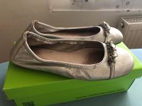 Ballerina Gr 34 Unisa echt Leder silber Kommunion Hochzeit Bayern - Deggendorf Vorschau