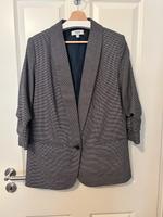 Einreihiger Blazer Longblazer geraffte Ärmel Maite Kelly kariert Düsseldorf - Derendorf Vorschau