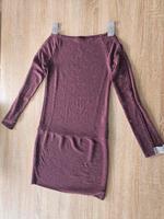 Kurzes Kleid rot violett 36 glitzer mit offenen Ärmel Bayern - Hösbach Vorschau