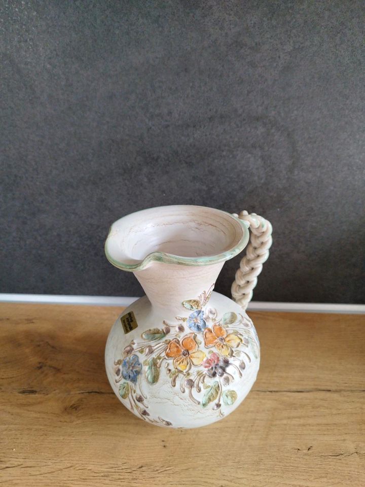 Ainring Keramik Henkelvase Vase Blumenvase Handarbeit Vintage in Chemnitz