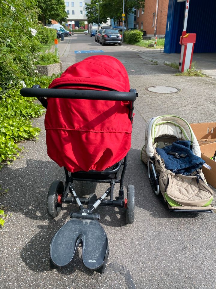 Kinderwagen Babyschale und Sportaufsatz in Freiburg im Breisgau