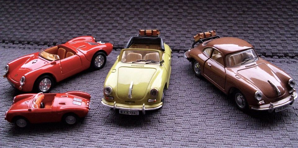 PORSCHE 550 A SPYDER + PORSCHE 356 COUPE + CABRIO !!ALLE NEU!! in Stedesdorf