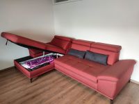 Stoffsofa rot L-Form 3 x 1,8 m Baden-Württemberg - Offenburg Vorschau