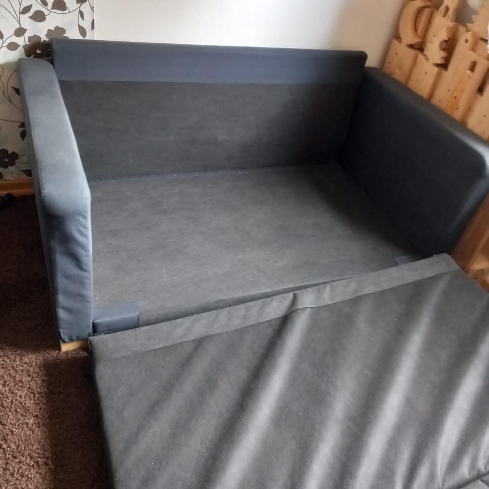 Sofa mit Ausziehfunktion blau in Lennestadt