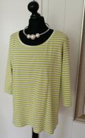 GINA Shirt, weiß-grün-gelb mit Streifen, Gr. 44, 46 Niedersachsen - Göttingen Vorschau