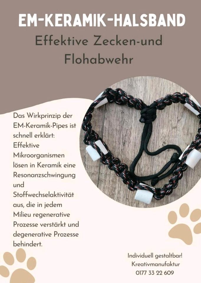 Antizecken EM Keramik Halsband für Hunde in Isernhagen