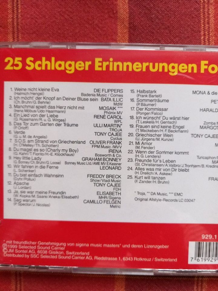 CD Whittaker, Schlager,Hitparade,Paldauer je 2€ in Berlin