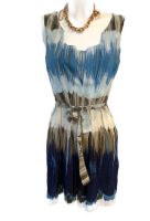 Kleid -luftiges Sommerkleid -Strandkleid -blau -Muster-Gr.S-36-38 München - Milbertshofen - Am Hart Vorschau