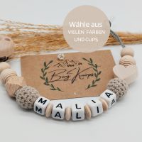 Schnullerkette mit Namen Mädchen Jungen Babygeschenke Bayern - Scheidegg Vorschau