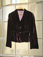 Dunkelviolette SAMTJacke der Marke APART, Gr. 42, Viskose+SEIDE Berlin - Tempelhof Vorschau