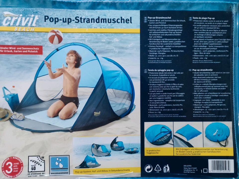 + Pop Up Strandmuschel *NEU + in Stötten